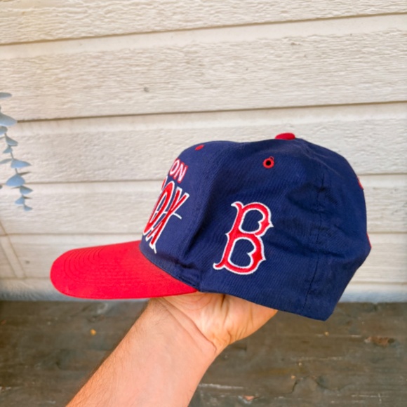 Vintage BOSTON RED SOX MLB Baseball script G CAP official hat snapback - Picture 3 of 7